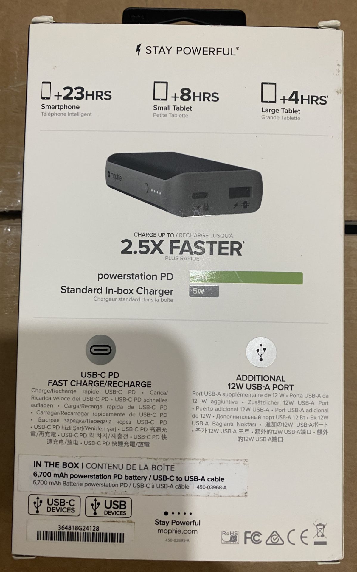 MOPHIE POWERSTATION PD USB-C FAST CHARGER/RECHARGE RRP £60.00 - Image 2 of 5