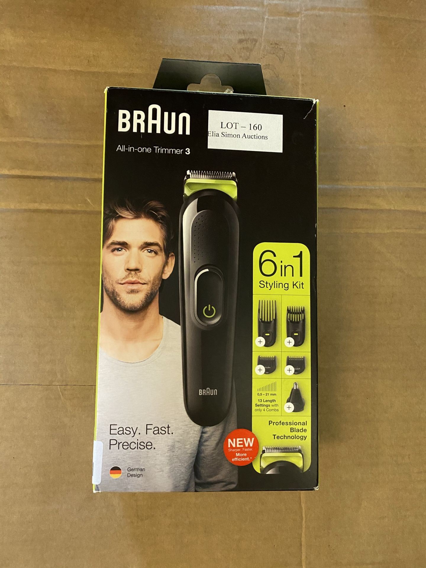 BRAUN ALL-IN-ONE TRIMMER 3 6 IN 1 STYLING KIT EASY FAST PRECISE