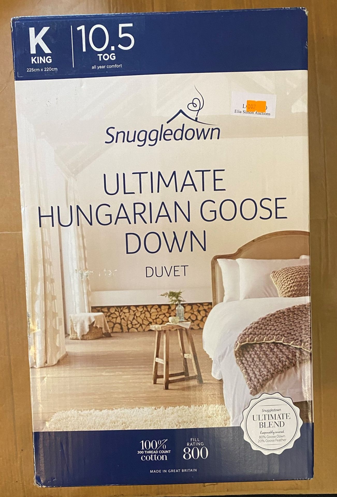 SNUGGLEDOWN ULTIMATE HUNGARIAN GOOSE DOWN DUVET KING