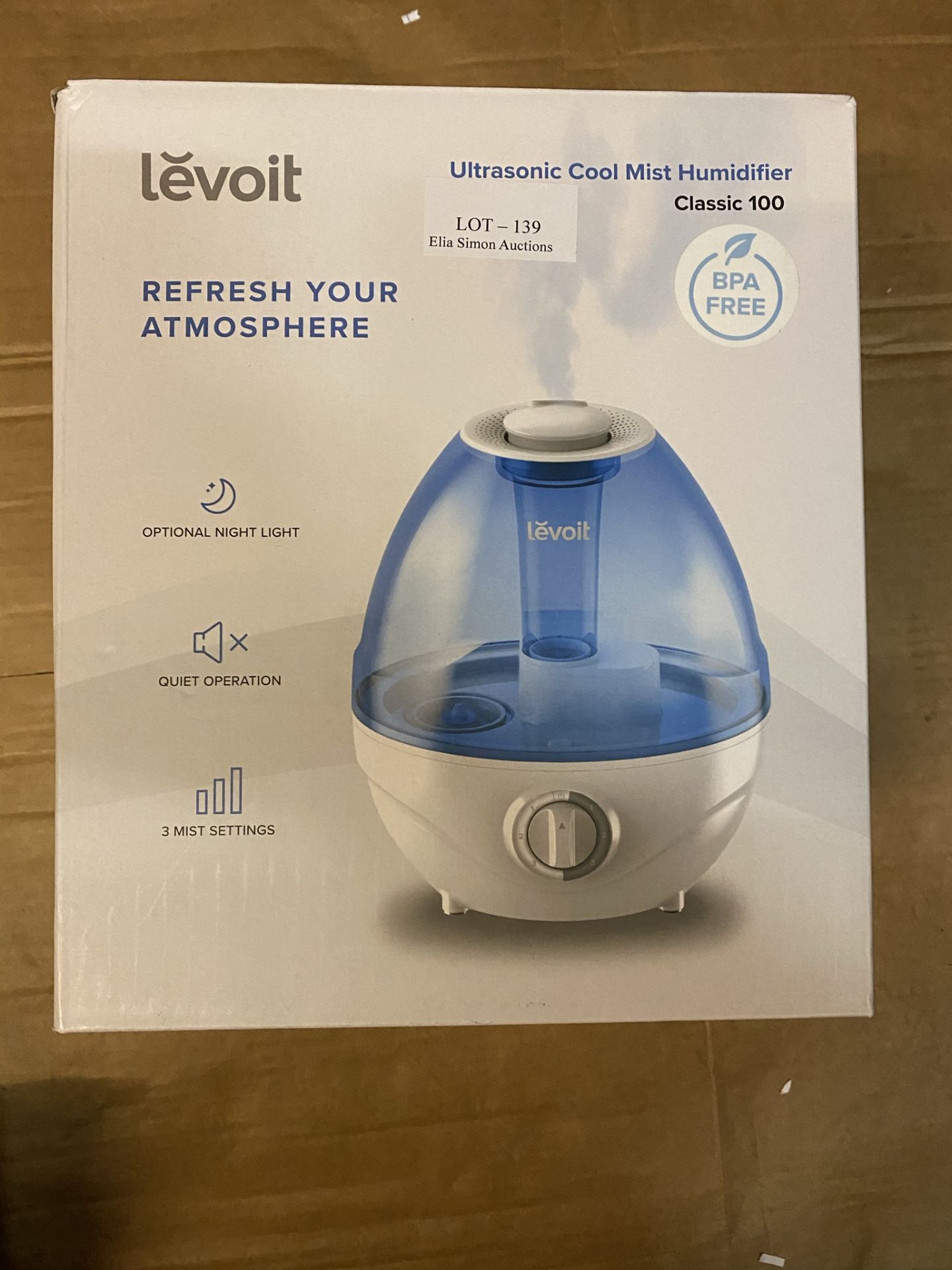 LEVOIT ULTRASONIC MIST HUMIDIFIER