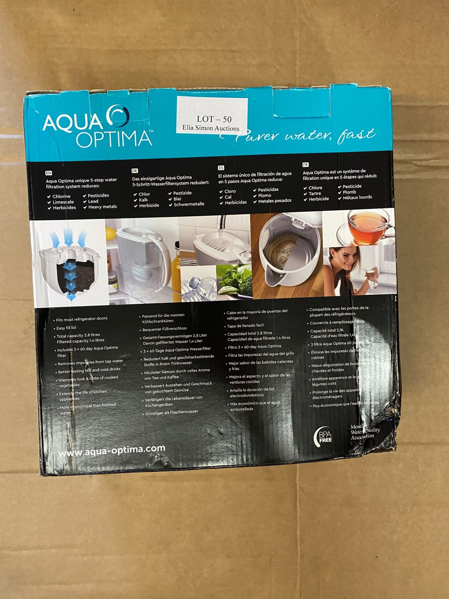 AQUA OPTIMA WATER FILTER PURER JUG