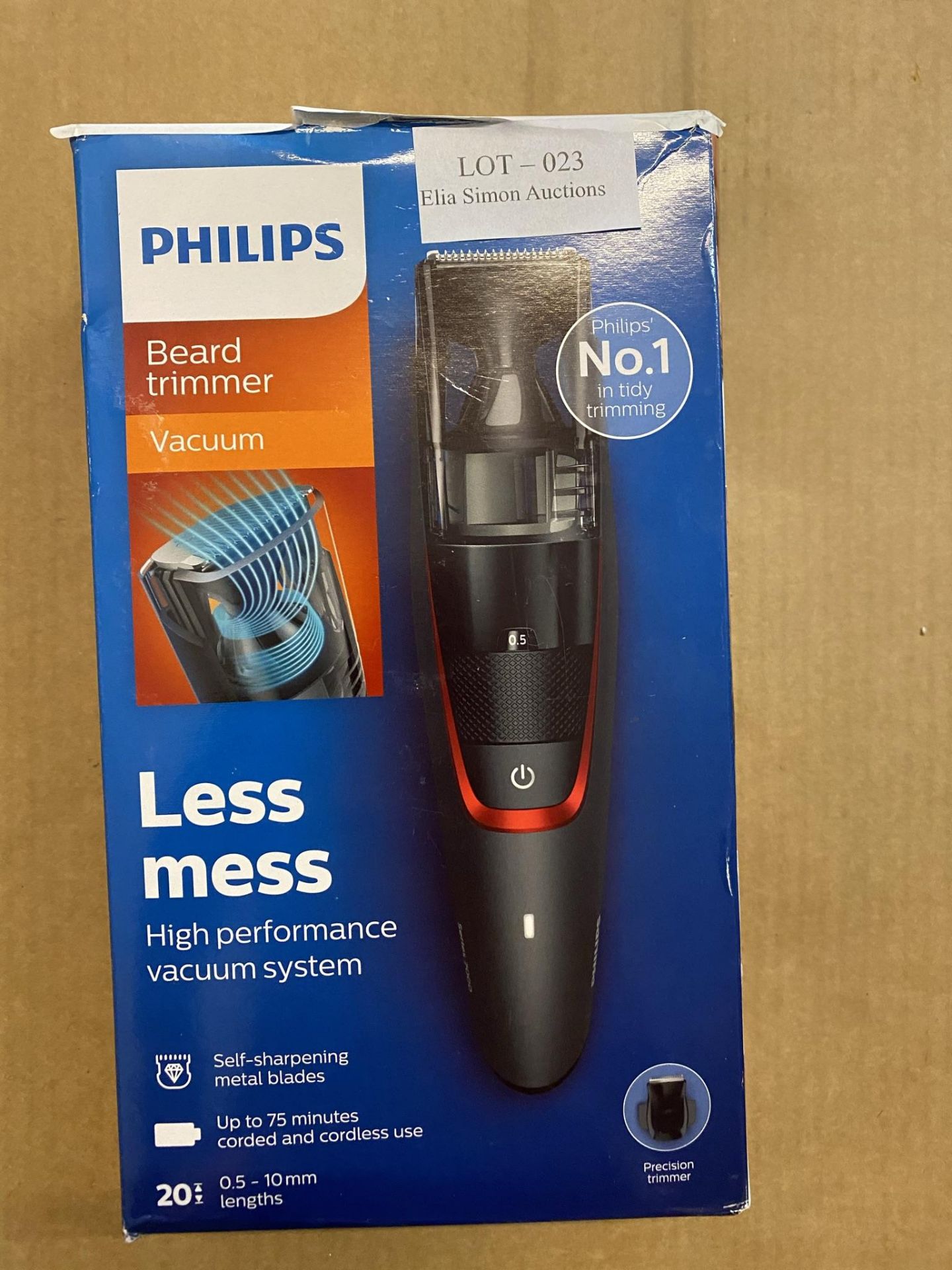 PHILIPS BEARD TRIMMER VACUUM HIGH PERFORMANCE VACUUM SYSTEM