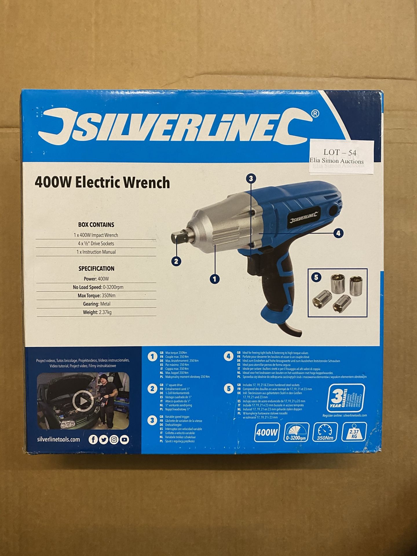 SILVERLINE 400W ELECTRIC WRENCH