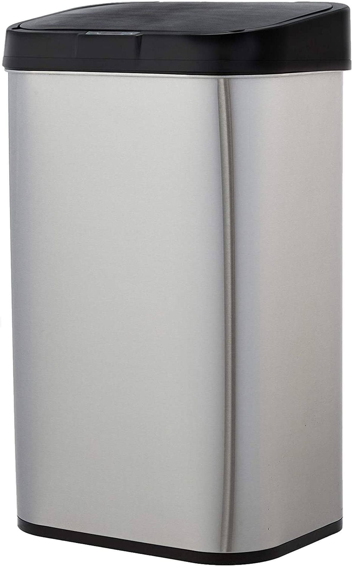 AmazonBasics Automatic Stainless Steel Dustbin - Rectangular, 60L