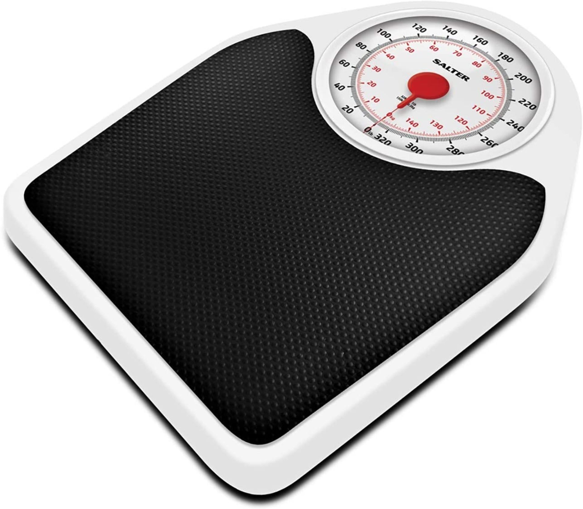 RRP £25 Salter Doctor Style Mechanical Bathroom Scales – Retro White + Black Accurate Weighing