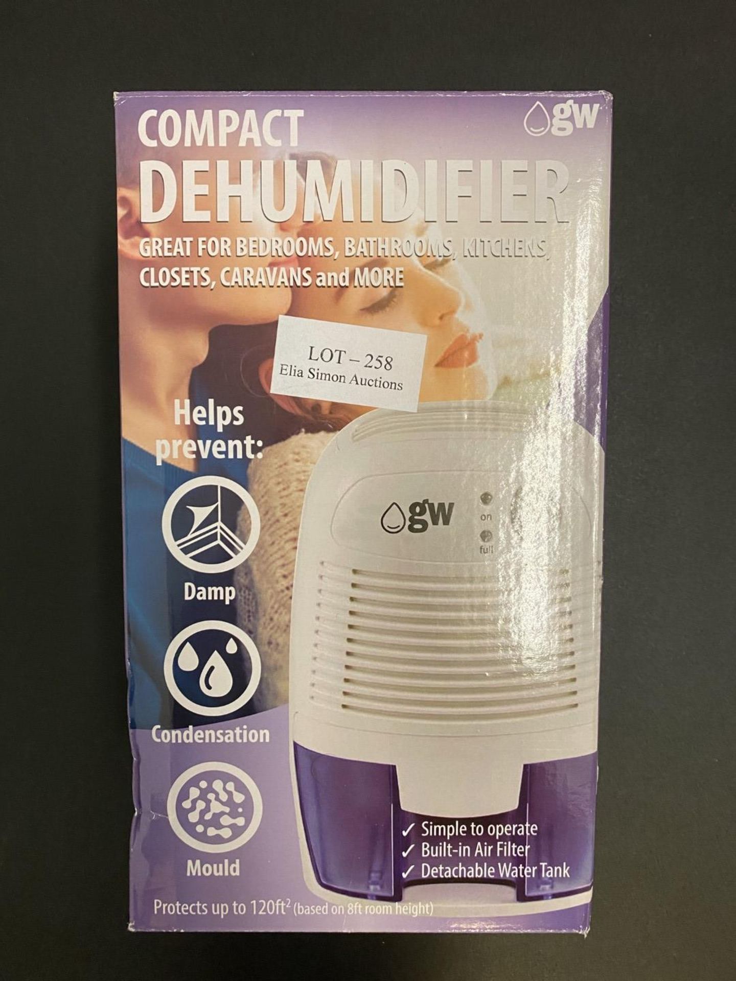 RRP £23 gw-Dehumidifier - Compact Mini Dehumidifier 500ml. Portable Low Weight Whisper Quiet Air Cle - Image 2 of 2