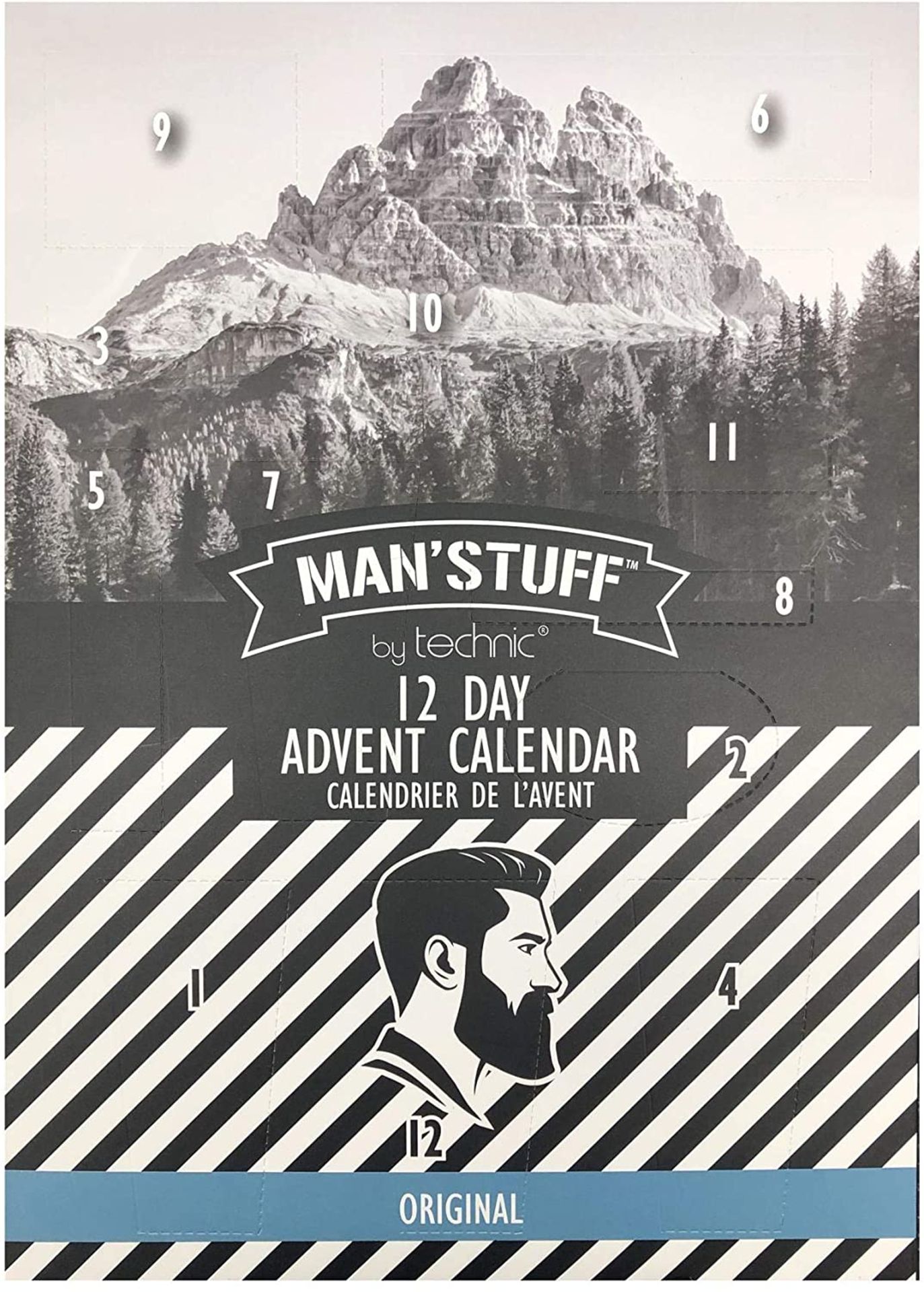 RRP £21 Man'Stuff 12 Day Christmas Advent Calendar Collection for Men 2020