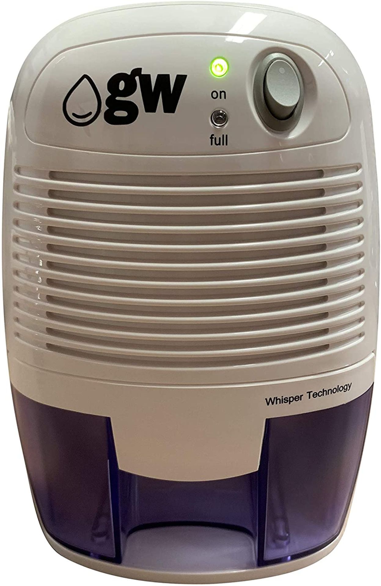 RRP £23 gw-Dehumidifier - Compact Mini Dehumidifier 500ml. Portable Low Weight Whisper Quiet Air Cle