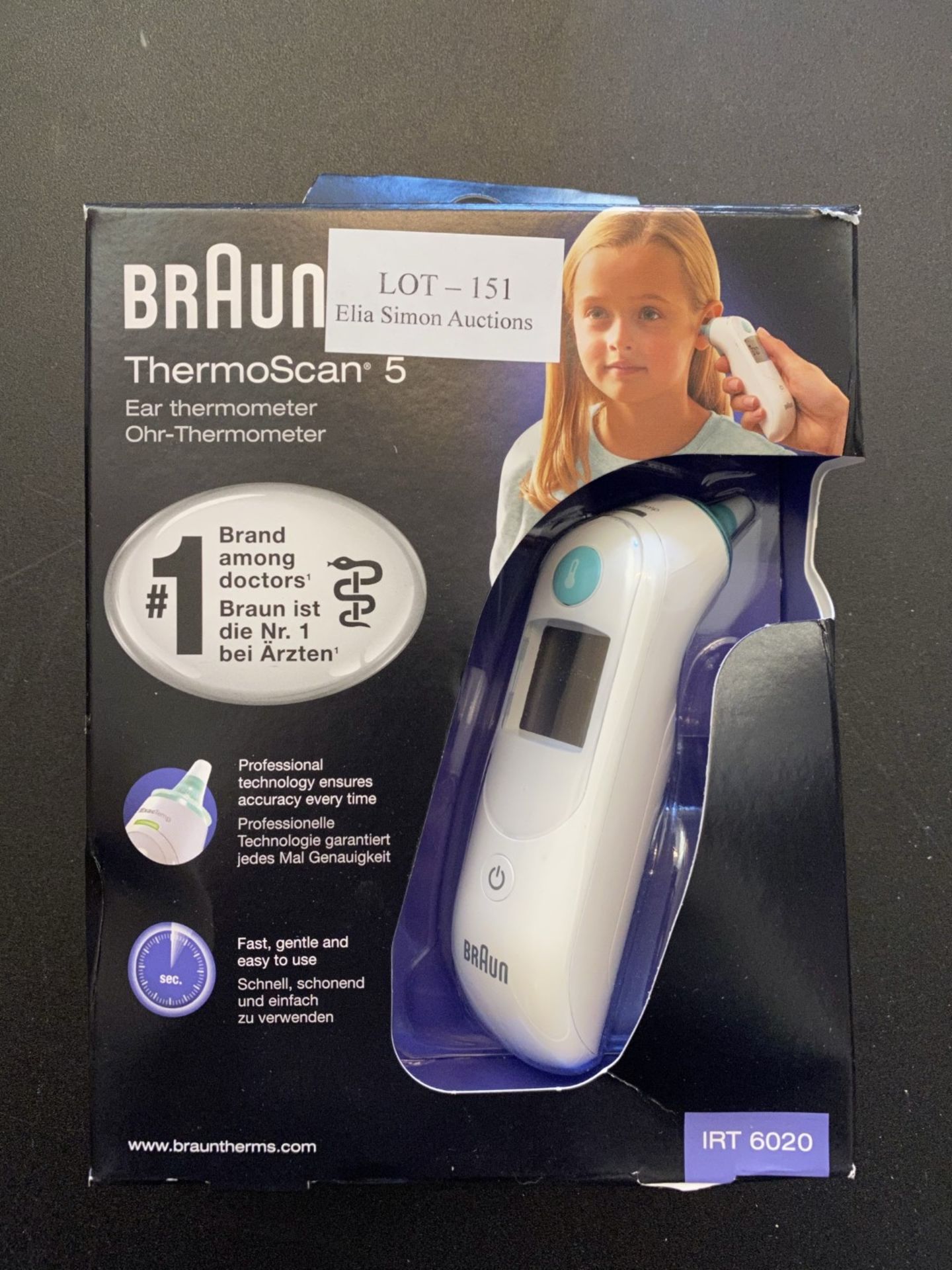 RRP £43 Braun IRT6020 ThermoScan 5 Ear Thermometer - Image 2 of 2