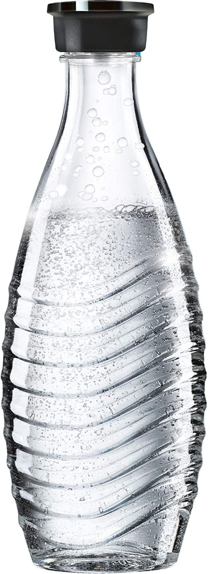 SodaStream Carbonating Glass Carafe for Crystal Sparkling Water Maker, 0.6 L, Dishwasher Safe, 1 x R