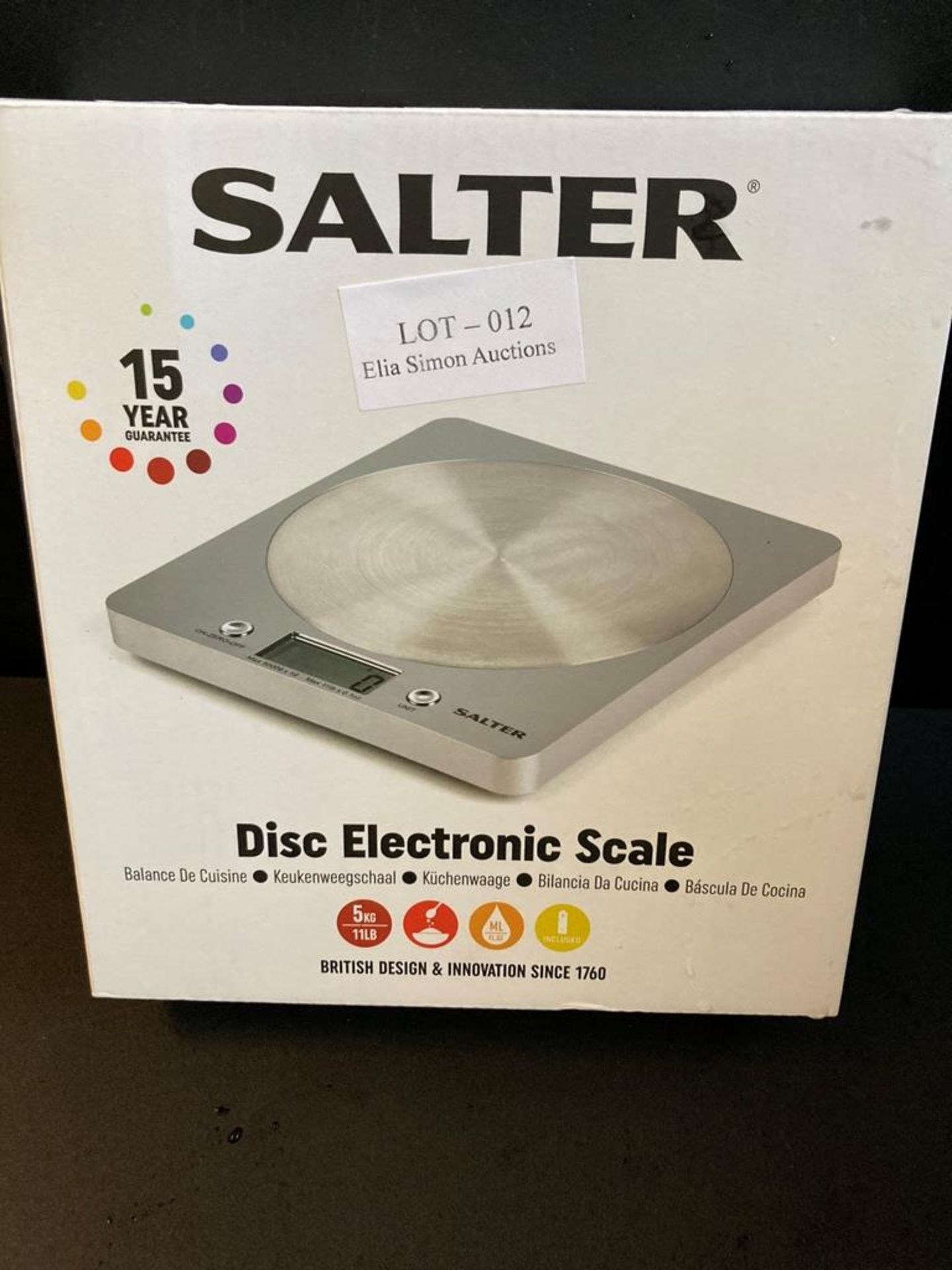 Salter Digital Kitchen Weighing Scales - Slim Design Electronic Cooking Appliance for Home / Kitchen - Image 2 of 2