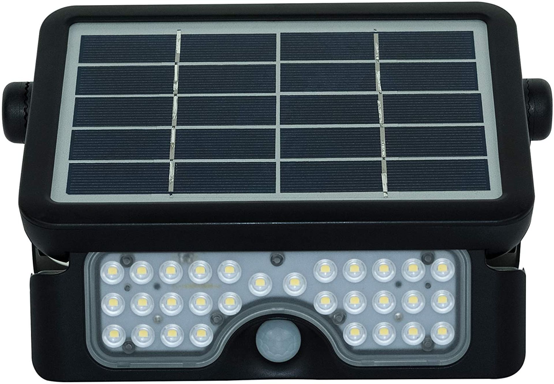 Luceco LED Solar Guardian PIR Floodlight 550LM IP65 4000K Black, 5 W