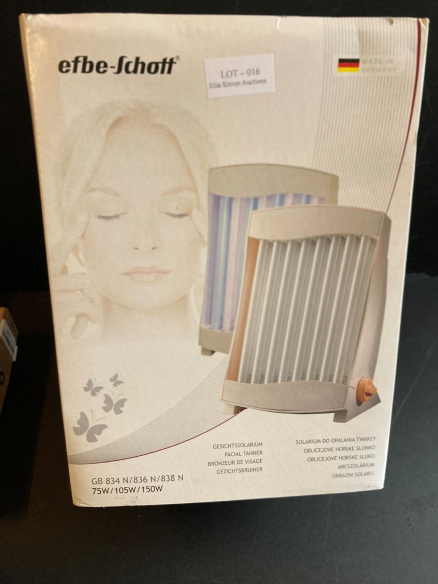 RRP £125-Efbe-Schott Wellness Face Lamp with 6 Tubes, 105 W, Includes 2 Protective Eye Goggles, Peac - Image 2 of 2