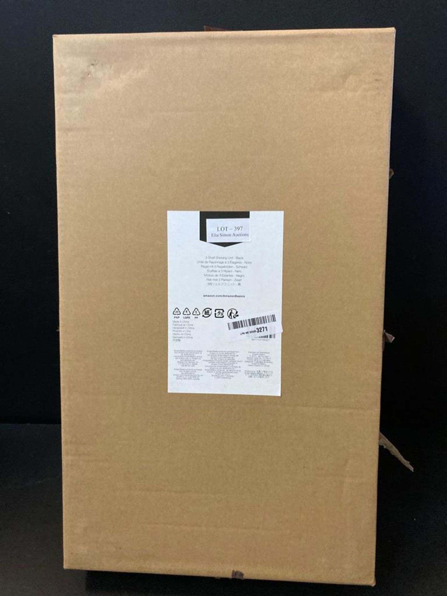 AmazonBasics 3-Shelf Shelving Unit, up to 115 kg per shelf, Black - Image 2 of 2
