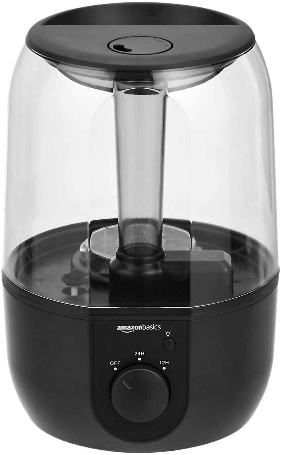 AmazonBasics Humidifier with Night Light and Aroma Diffuser - 4-Liter, Black[UK Plug]