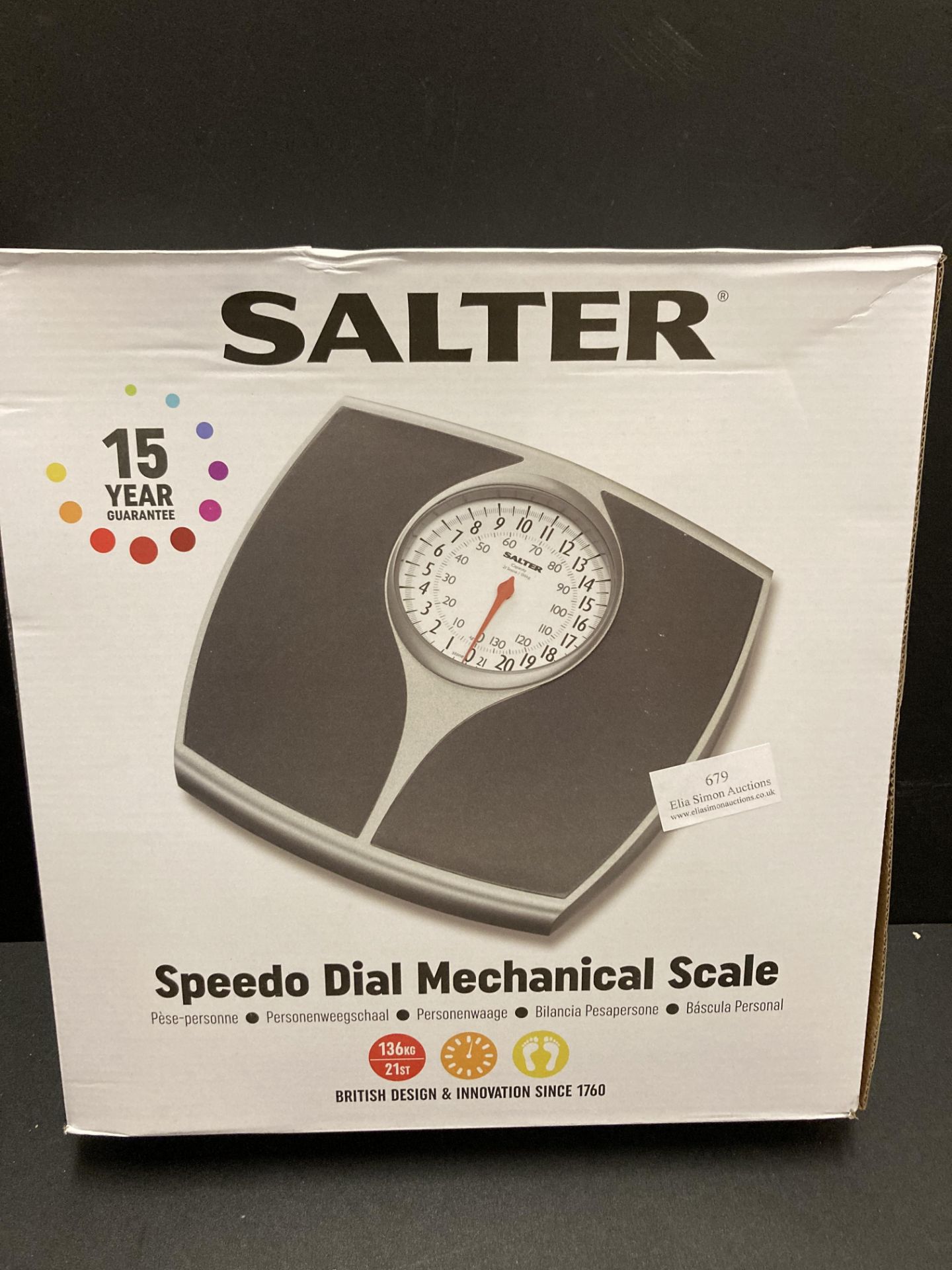 Salter Speedo Mechanical Bathroom Scales - Fast, Accurate and Reliable Weighing, Easy to Read Analog - Image 2 of 2