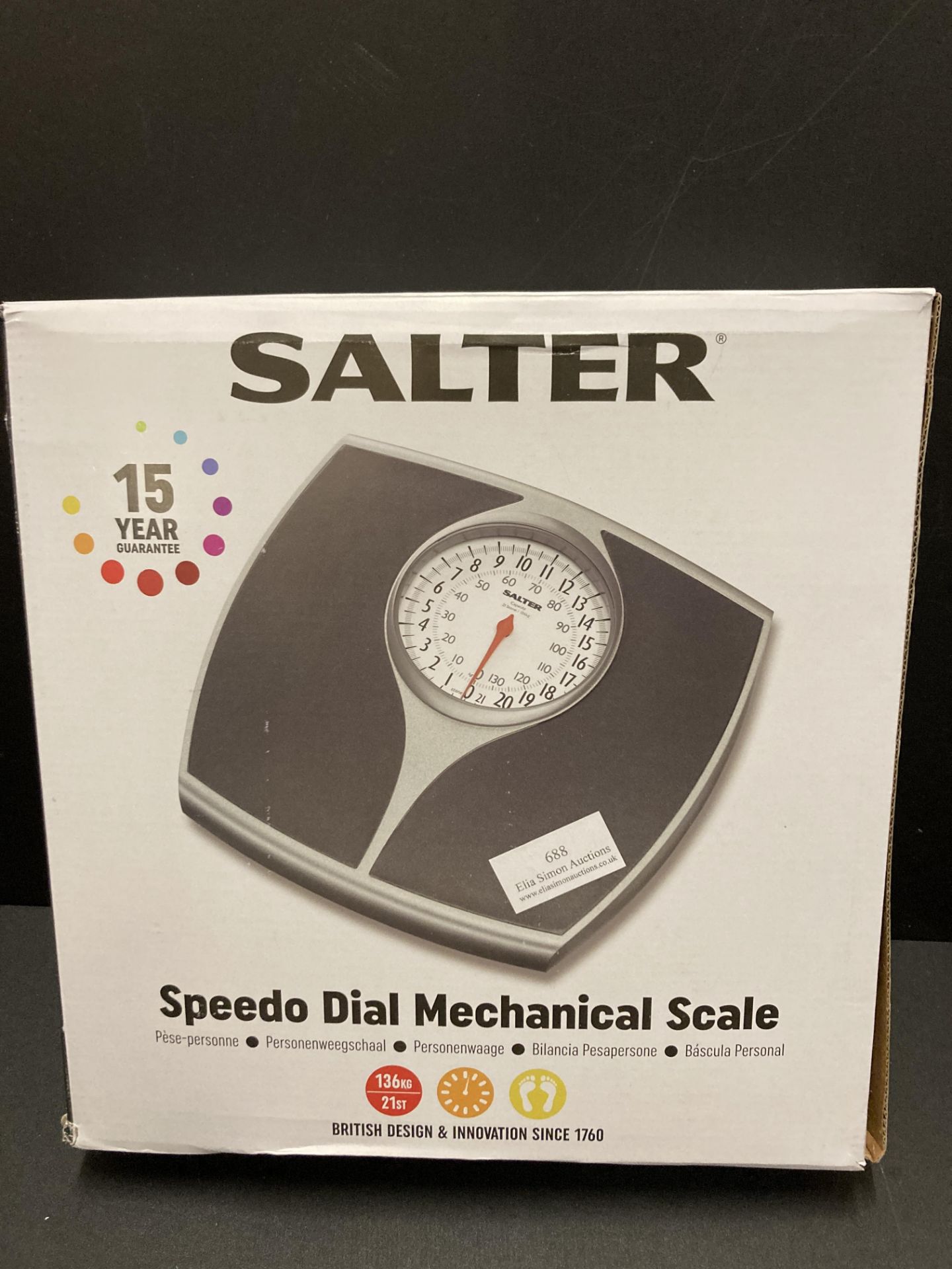 Salter Speedo Mechanical Bathroom Scales - Fast, Accurate and Reliable Weighing, Easy to Read Analog - Image 2 of 2