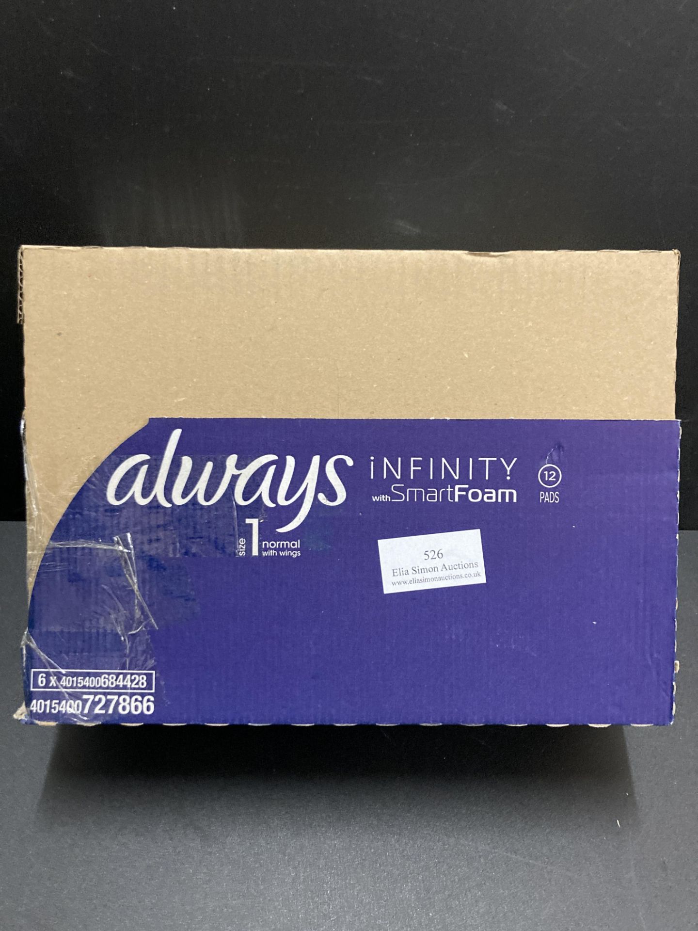 Always Infinity Normal Sanitary Towels with Wings 12 per pack (Case of 5) - Image 2 of 2