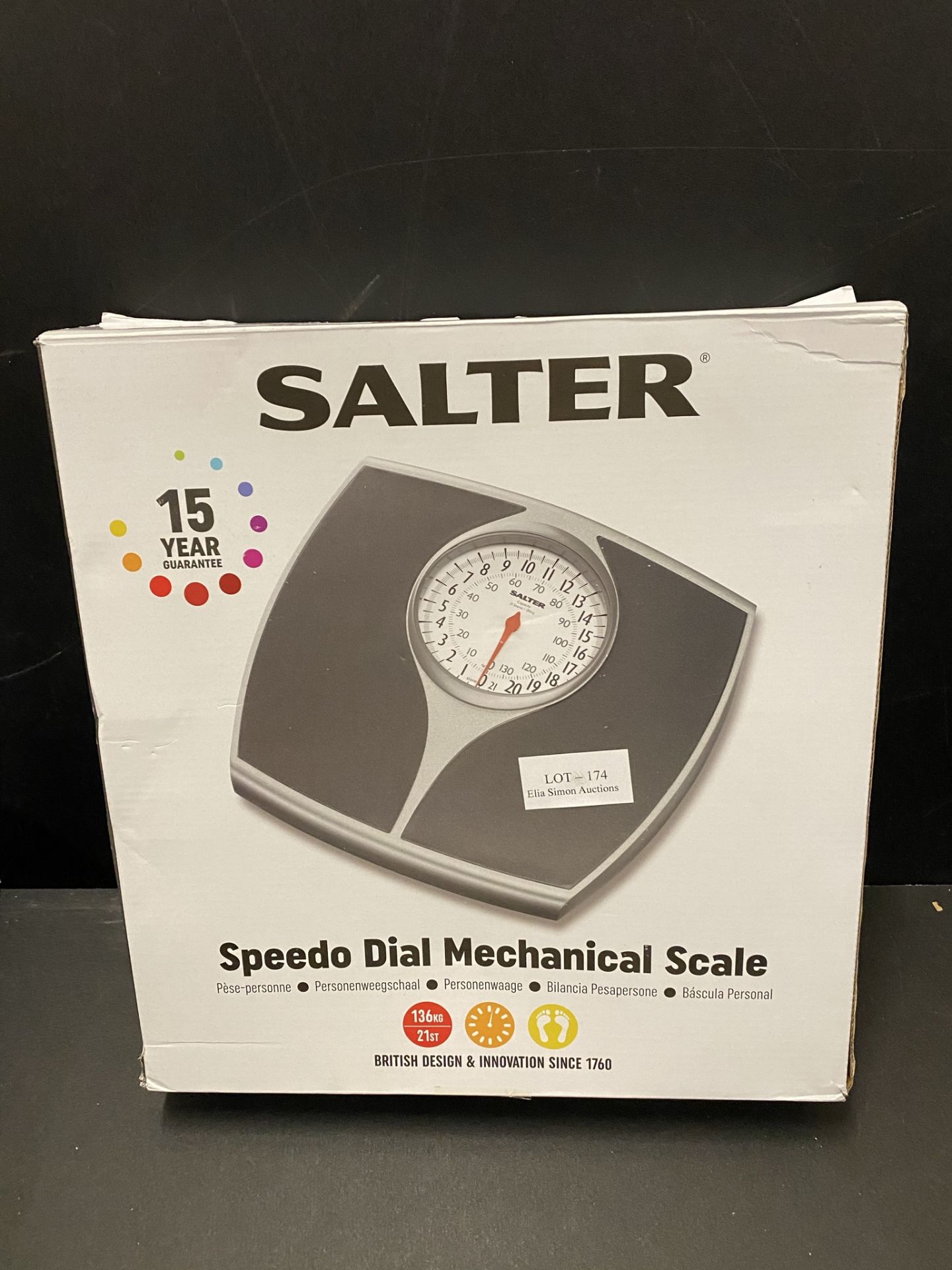 Salter Speedo Mechanical Bathroom Scales - Fast, Accurate and Reliable Weighing, Easy to Read Analog - Image 2 of 2