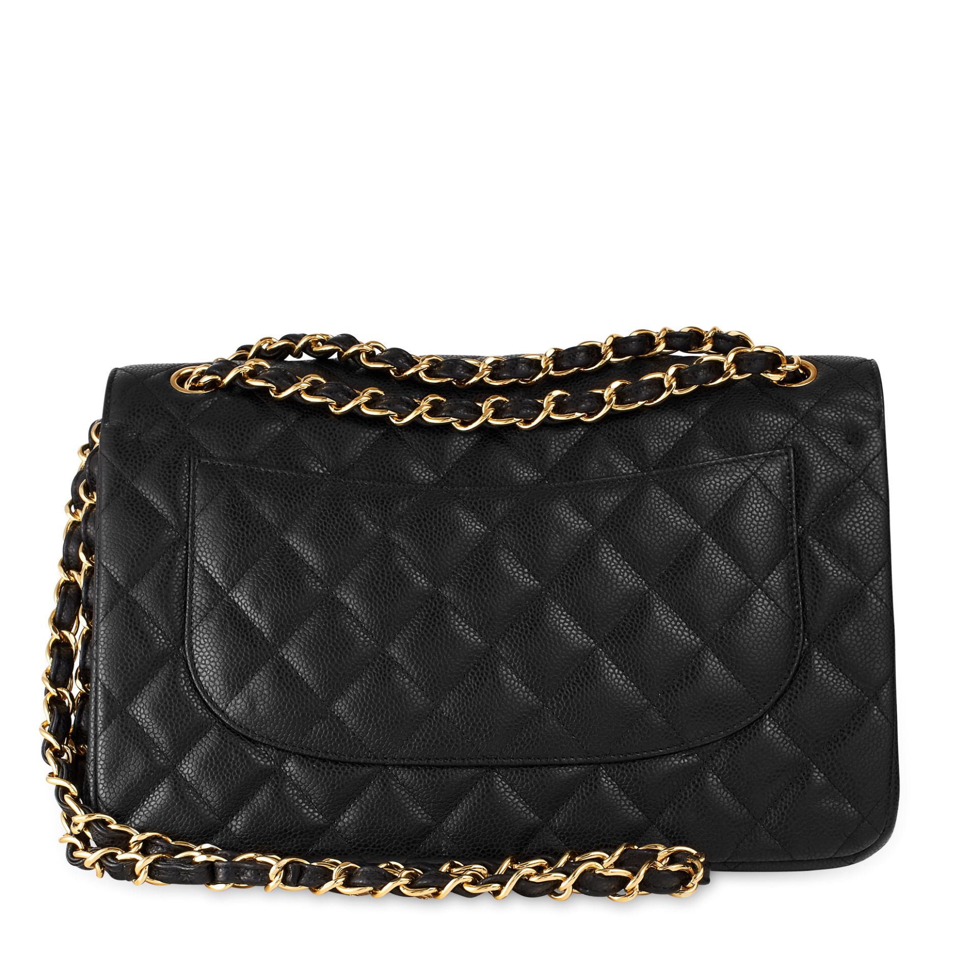 A BLACK CAVIAR CLASSIC 2.55 DOUBLE FLAP HAND BAG, CHANEL quilted leather with gold tone hardware, - Image 2 of 4