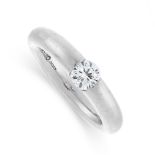 DIAMOND RING, NIESSING tension-set with a brilliant-cut diamond weighing approximately 0.35