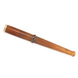 AGATE, DIAMOND AND ONYX CIGARETTE HOLDER comprising of a single piece of polished agate, accented by