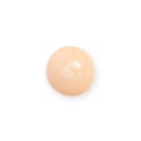 NATURAL SALTWATER CONCH PEARL of light orange colouration, 8.1mm x 8.3mm x 6.4mm, 3.38 carats, 0.7g.