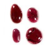 A MIXED LOT OF UNMOUNTED GARNETS of various cuts, totalling 63.74 carats.