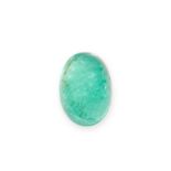 AN UNMOUNTED EMERALD cabochon cut, of 2.14 carats.