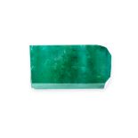 AN UNMOUNTED ROUGH EMERALD of 4.35 carats.
