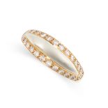 A VINTAGE DIAMOND RING, CARTIER in 18ct yellow gold and white gold, the two-coloured gold band set