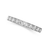 A DIAMOND FULL ETERNITY RING set with a single row of round cut diamonds, the diamonds all totalling
