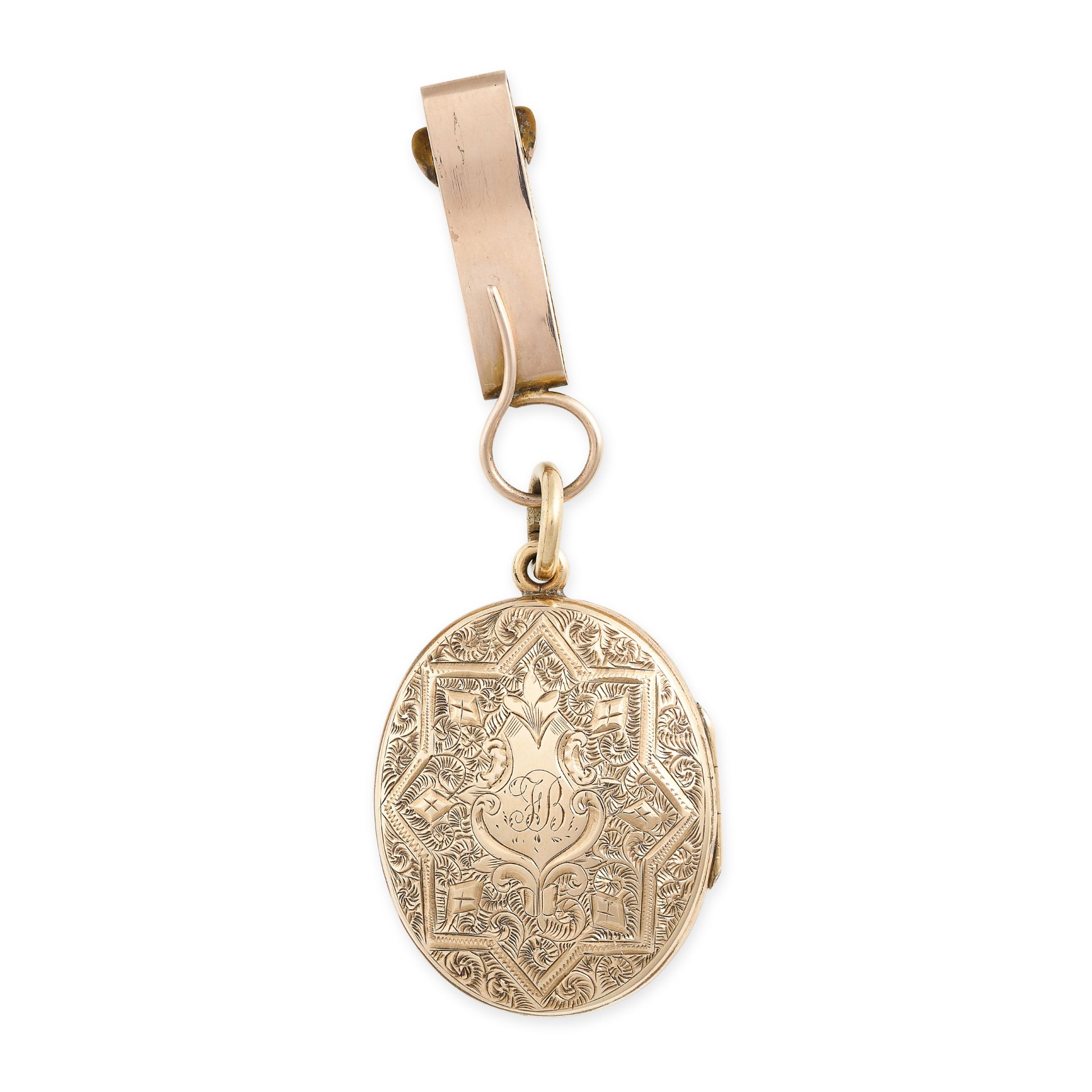 NO RESERVE - AN ANTIQUE PEARL AND ENAMEL MOURNING LOCKET PENDANT in yellow gold, the hinged oval - Image 2 of 2