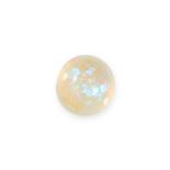 AN UNMOUNTED OPAL round cabochon, 3.65 carats.