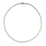 A DIAMOND RIVIERE NECKLACE  Graduated brilliant-cut diamonds, approximate total 11.46 carats