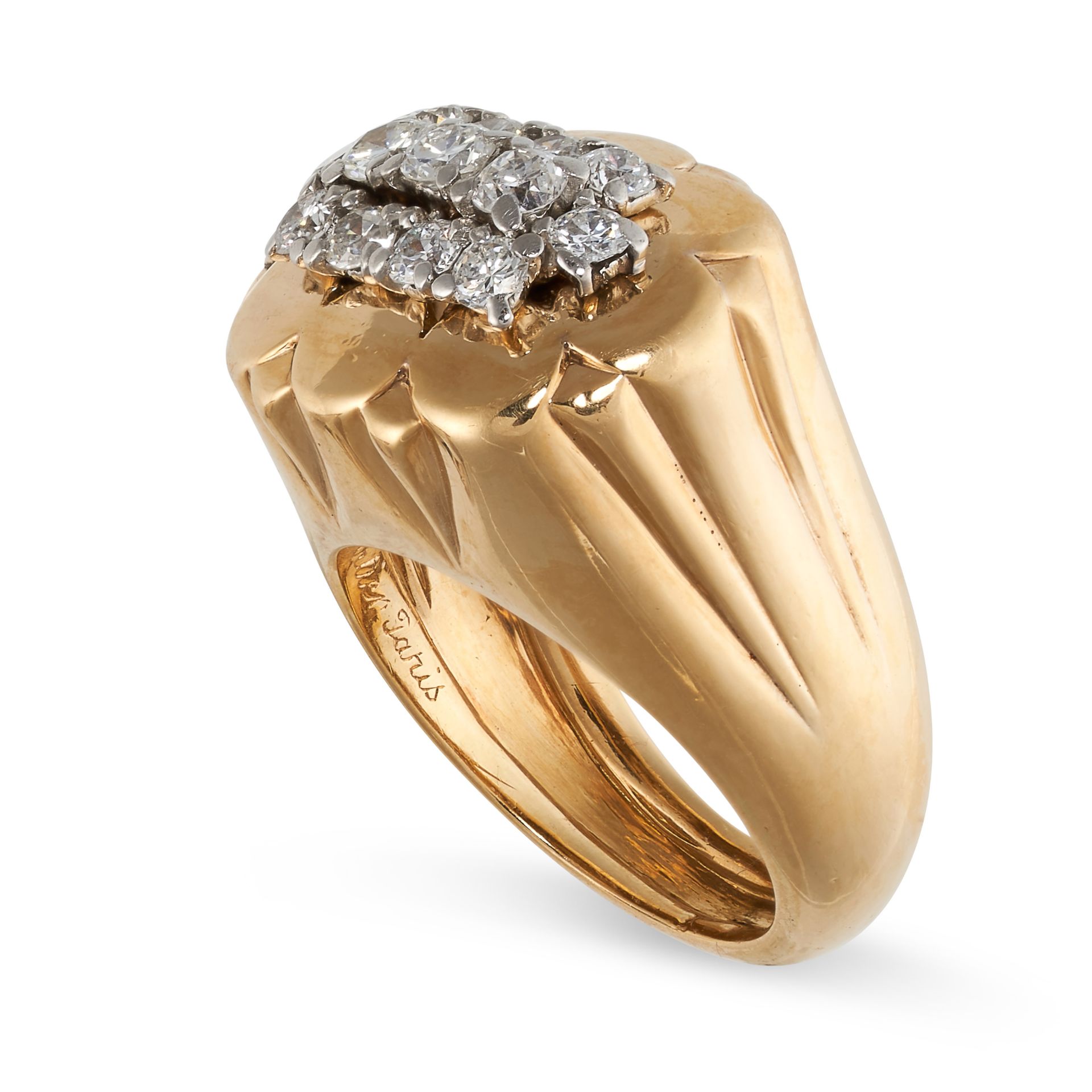 CARTIER, A VINTAGE DIAMOND RING, 1960S  Brilliant-cut diamonds 0.80-1.00 carats  Signed Cartier - Bild 2 aus 2