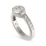 THEO FENNEL, A DIAMOND SOLITAIRE ENGAGEMENT RING  Oval brilliant-cut diamond, approximately 1.50