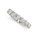 A DIAMOND HALF ETERNITY RING  Made in 18 carat white gold  Round brilliant cut diamonds, approximate