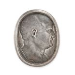 A SILVER INTAGLIO Depicting the bust of a man, after an ancient sard intaglio thought to depict