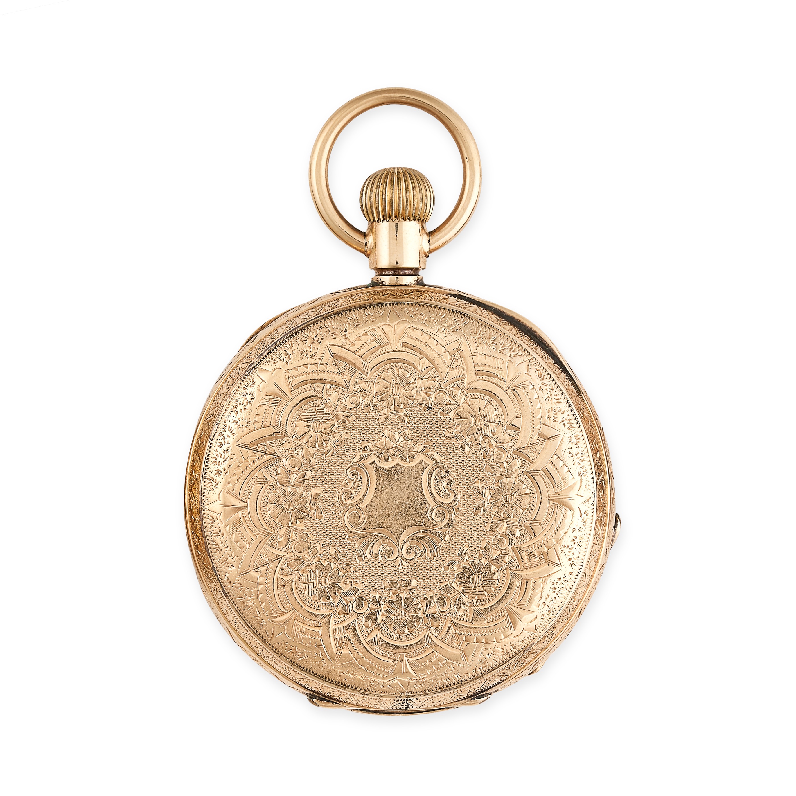 NO RESERVE - AN 18 CARAT GOLD POCKET WATCH Chased gold Numbered 53182, stamped 18K to case back - Image 2 of 2