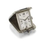 AN ART DECO ENAMEL PURSE WATCH