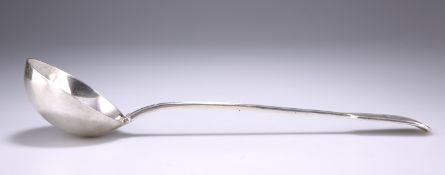 A GEORGE V SILVER SOUP LADLE