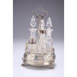 A VICTORIAN SILVER CRUET STAND