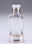 A VICTORIAN SILVER-MOUNTED VINAIGRETTE AND GLASS SCENT BOTTLE COMBINATION, by Sampson Mordan & Co,