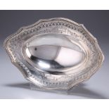 A LATE VICTORIAN SILVER DISH