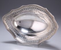 A LATE VICTORIAN SILVER DISH