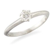 A SOLITAIRE DIAMOND RING