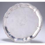 A GEORGE III SILVER WAITER