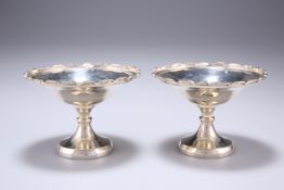 A PAIR OF GEORGE VI SILVER DISHES