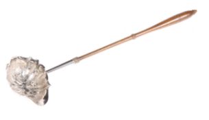 A GEORGE II SILVER TODDY LADLE